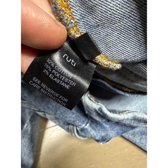 Ruti The Slouchy Jean Womens Size 6 Blue Vintage Wave Wash Barrel Elastic Boho - Picture 13 of 16